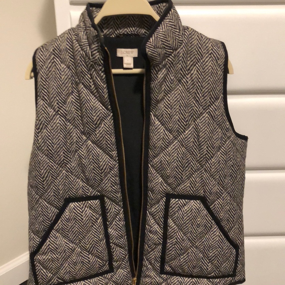 Printed herringbone Jcrew Factory Vest